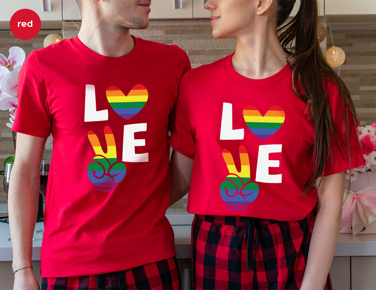 LGBT Love Shirt, Rainbow Glory T-Shirt, Pride Tee