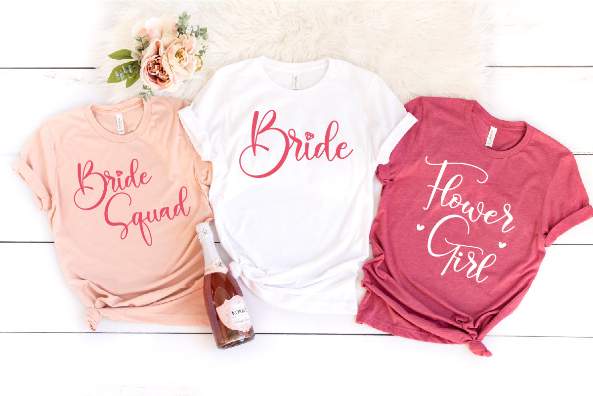 Team Bride Shirt, Bridal Gift Tee, Bridemaid T-Shirt