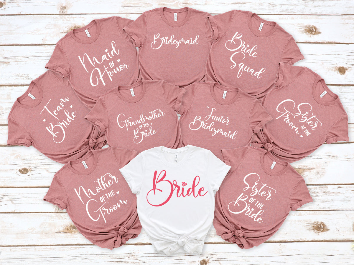 Team Bride Shirt, Bridal Gift Tee, Bridemaid T-Shirt