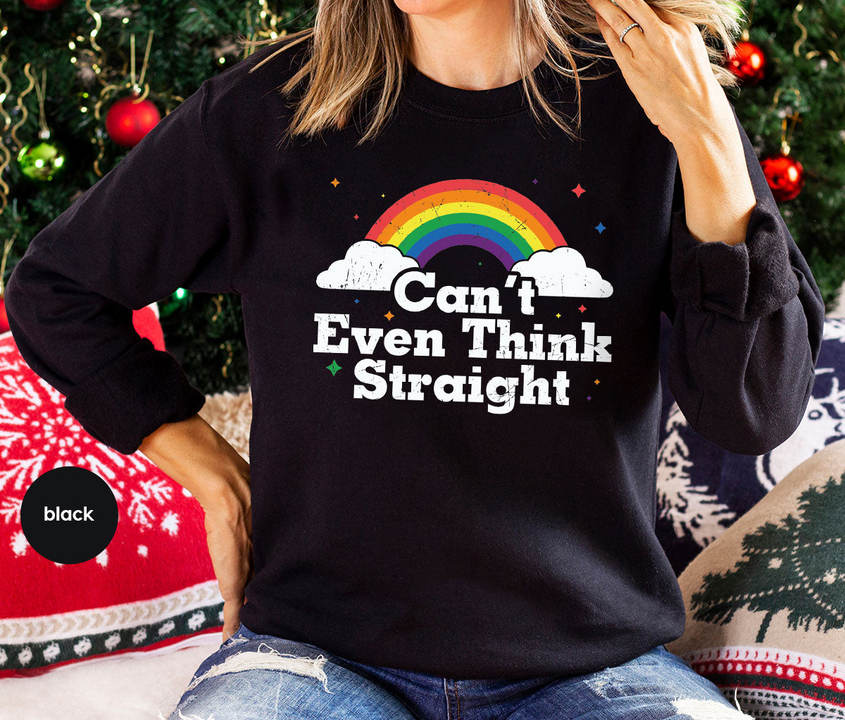 Can I Even Think Straight Shirt, Rainbow T-Shirt, LGBT T-Shirt