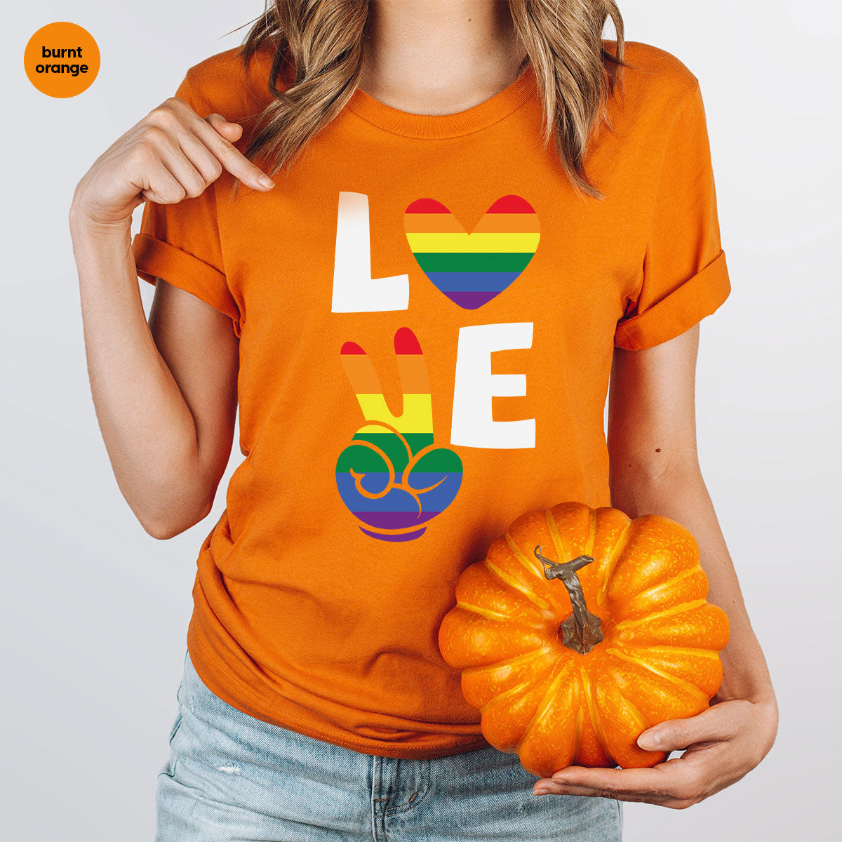 LGBT Love Shirt, Rainbow Glory T-Shirt, Pride Tee