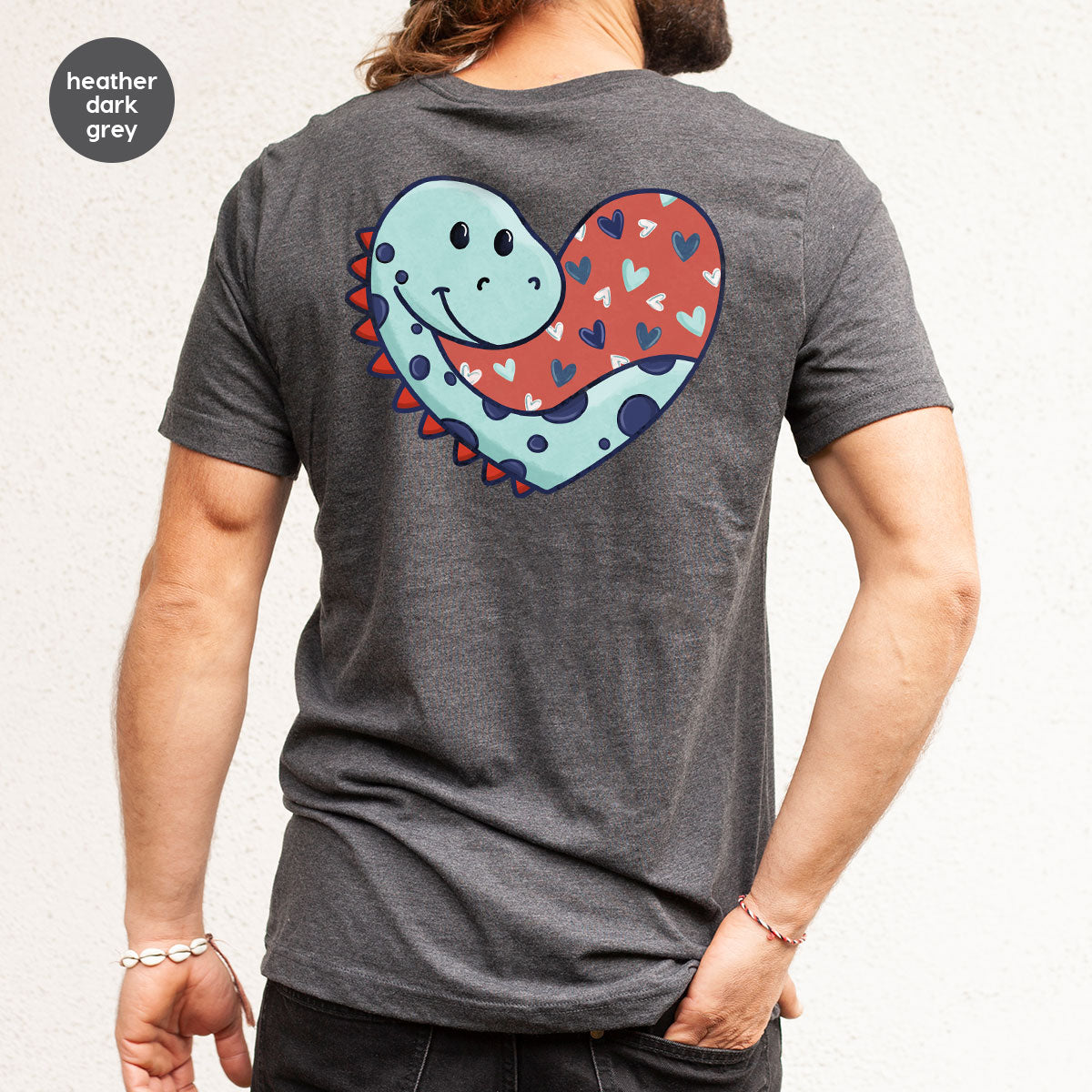 Valentine's Day Dino Shirt, Heart Of Dinosaur Shirt, Feb 14 Tee