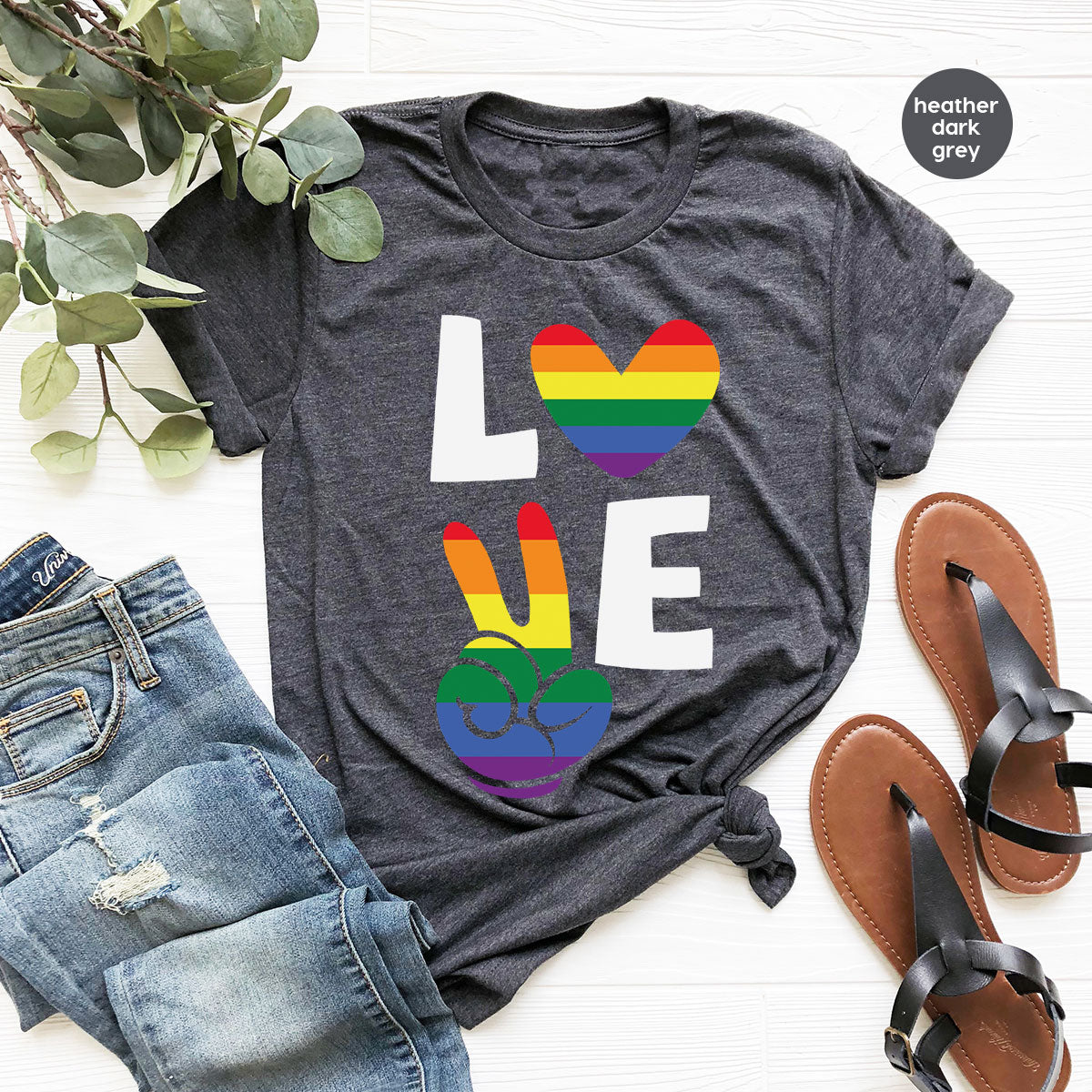 LGBT Love Shirt, Rainbow Glory T-Shirt, Pride Tee