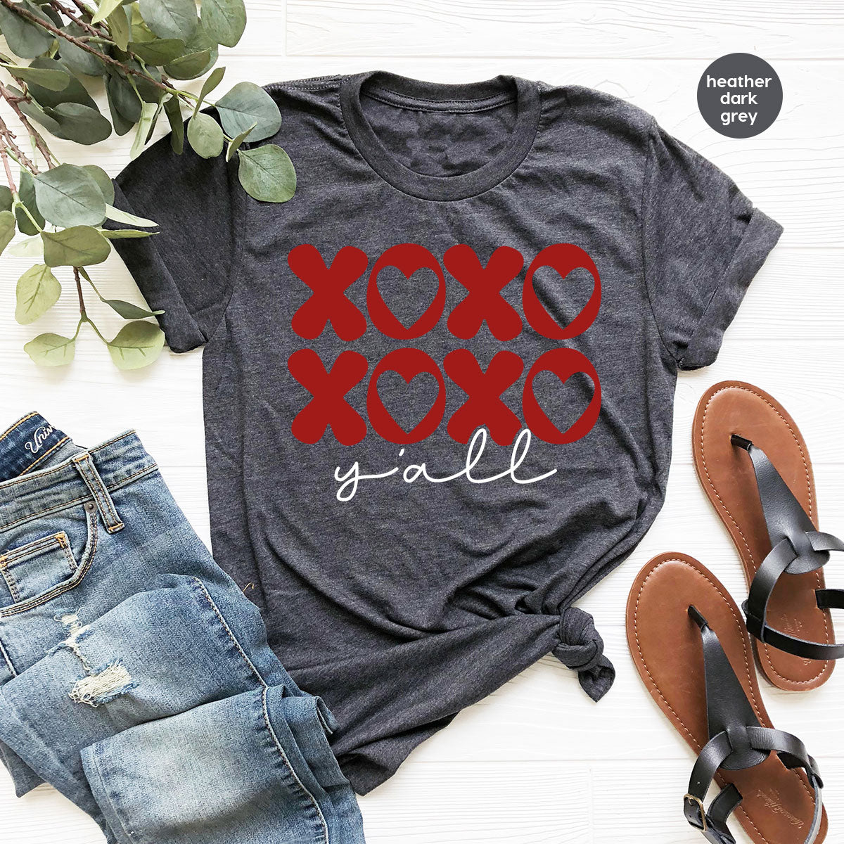 XOXO Shirt, Love Shirt, Valentine's Day T-Shirt, Couple Match Shirt