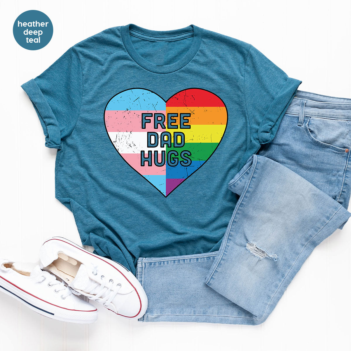 Free Dad Hugs Shirt, LGBT Shirt, LGBT Pride T-Shirt