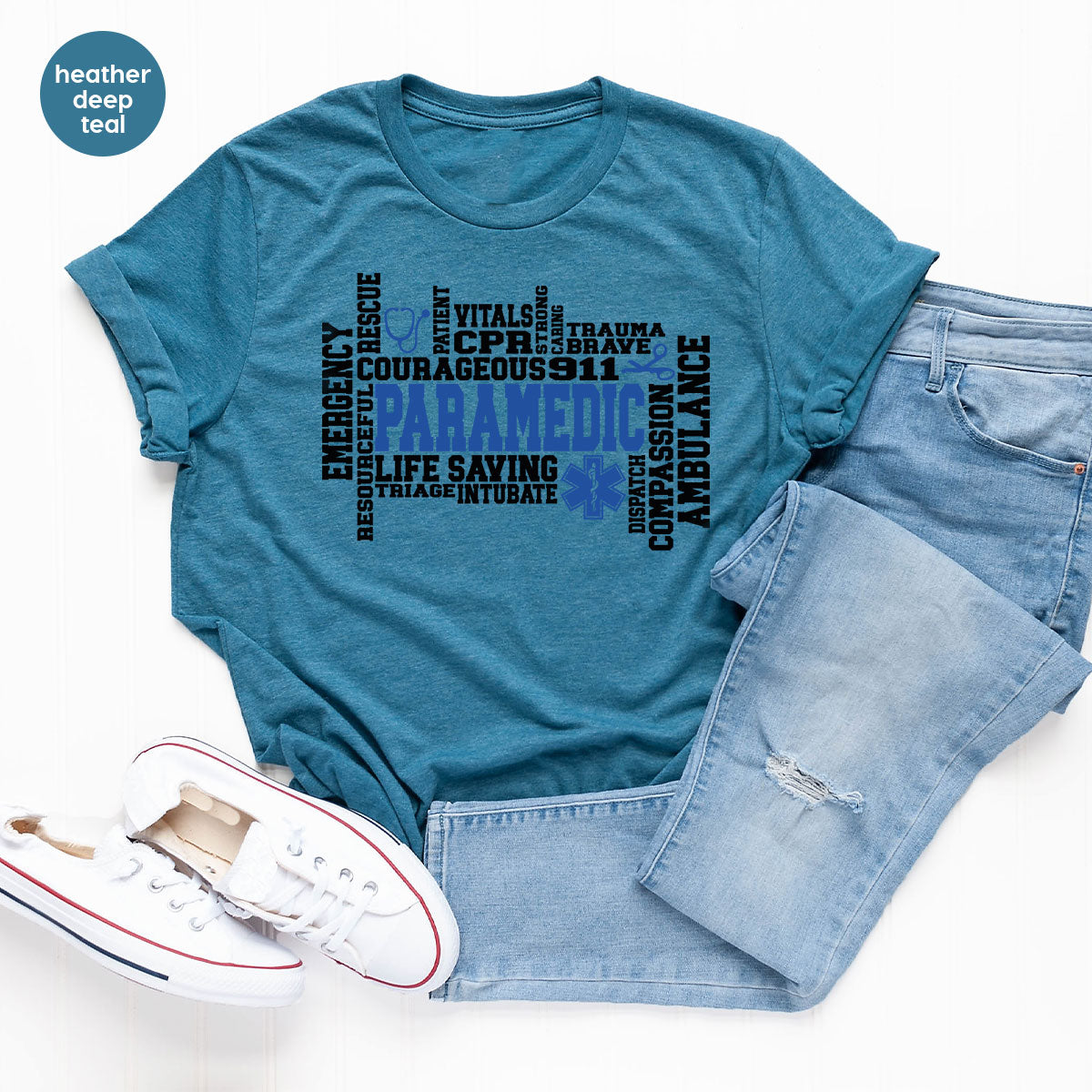 Paramedic T-Shirt, Ambulance Shirt, Life Saver T-Shirt, Gift For Live Saver, Health Worker Shirt