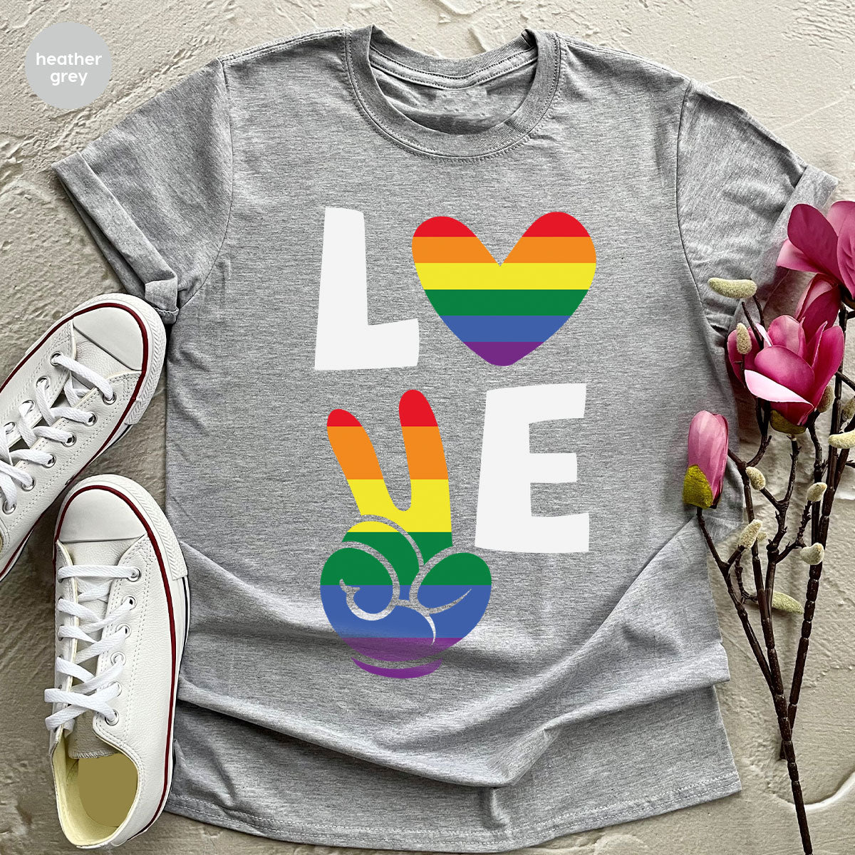 LGBT Love Shirt, Rainbow Glory T-Shirt, Pride Tee