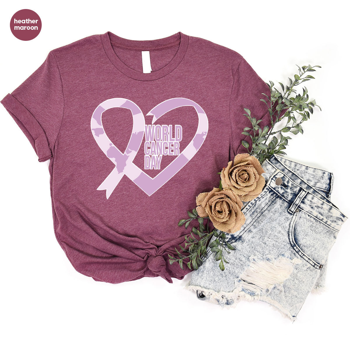 World Cancer Day Gift, Cancer Day T-Shirt, Cancer Day Support Shirt