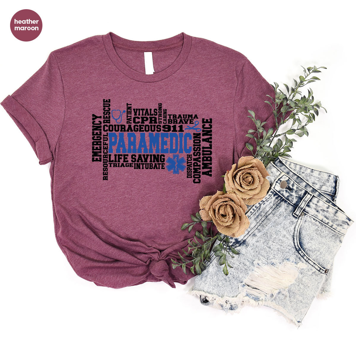 Paramedic T-Shirt, Ambulance Shirt, Life Saver T-Shirt, Gift For Live Saver, Health Worker Shirt