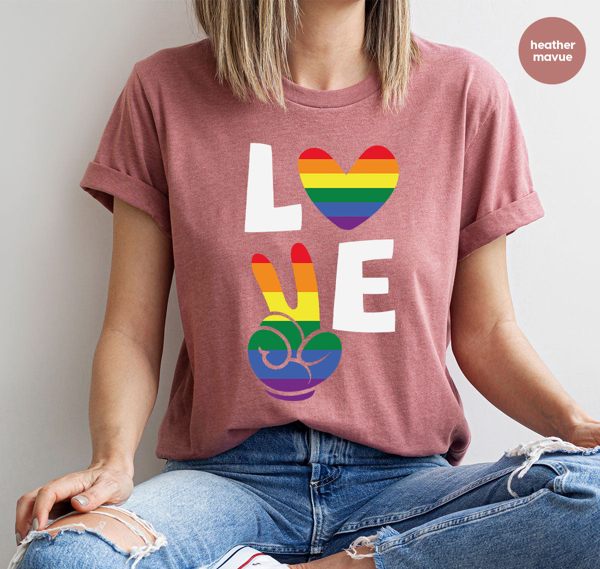 LGBT Love Shirt, Rainbow Glory T-Shirt, Pride Tee