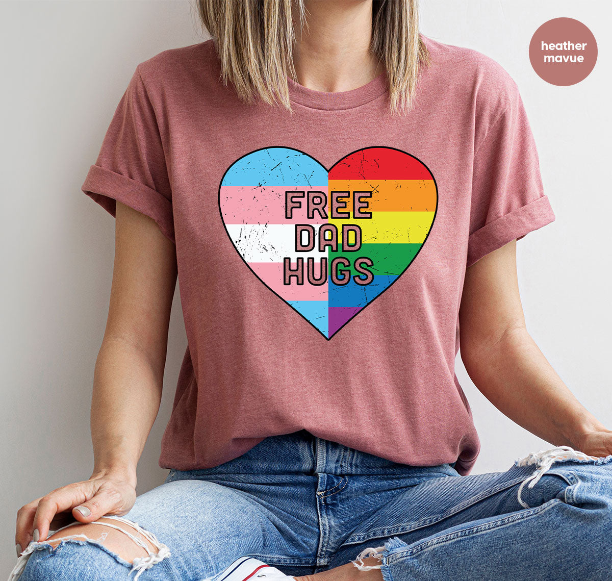 Free Dad Hugs Shirt, LGBT Shirt, LGBT Pride T-Shirt