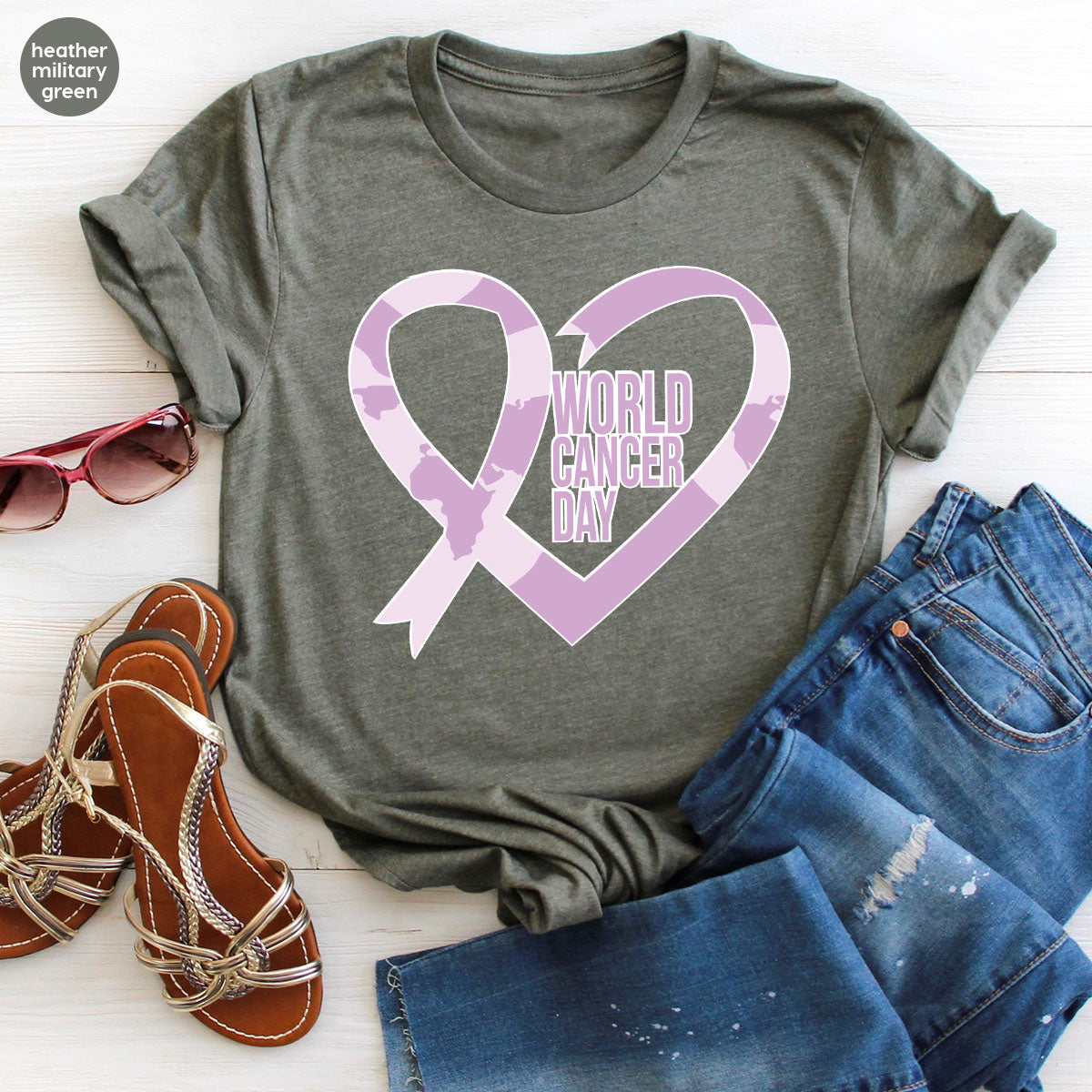 World Cancer Day Gift, Cancer Day T-Shirt, Cancer Day Support Shirt