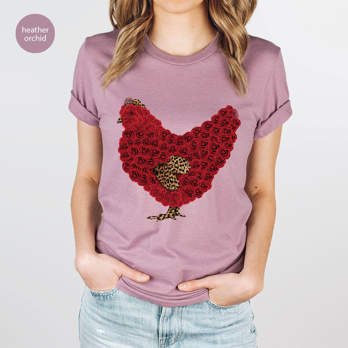 Heart of Chicken Shirt, Funny Valentine Day Gift, Special Gift for Feb 14