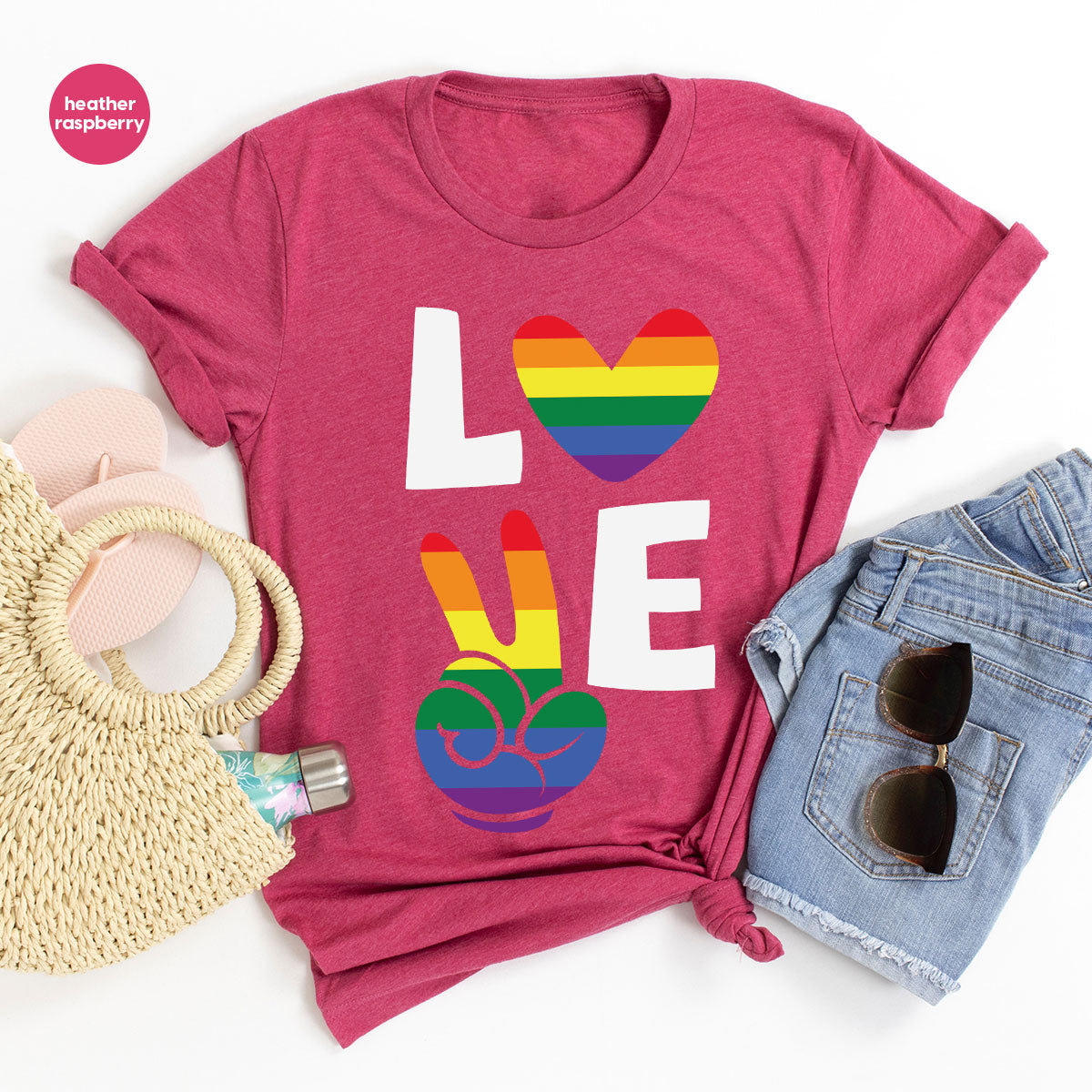 LGBT Love Shirt, Rainbow Glory T-Shirt, Pride Tee