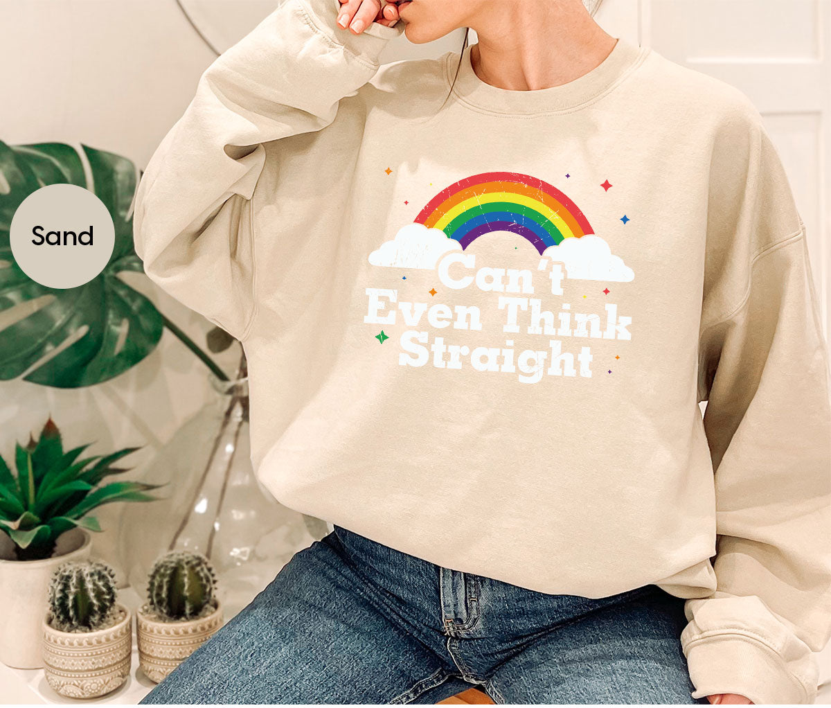 Can I Even Think Straight Shirt, Rainbow T-Shirt, LGBT T-Shirt