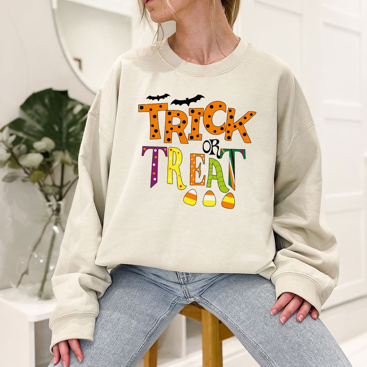 Spooky Season Shirts, Halloween Party Clothing, Spooky Halloween Gifts, Unisex Halloween Bat Shirt, Crewneck Kids Halloween Shirts