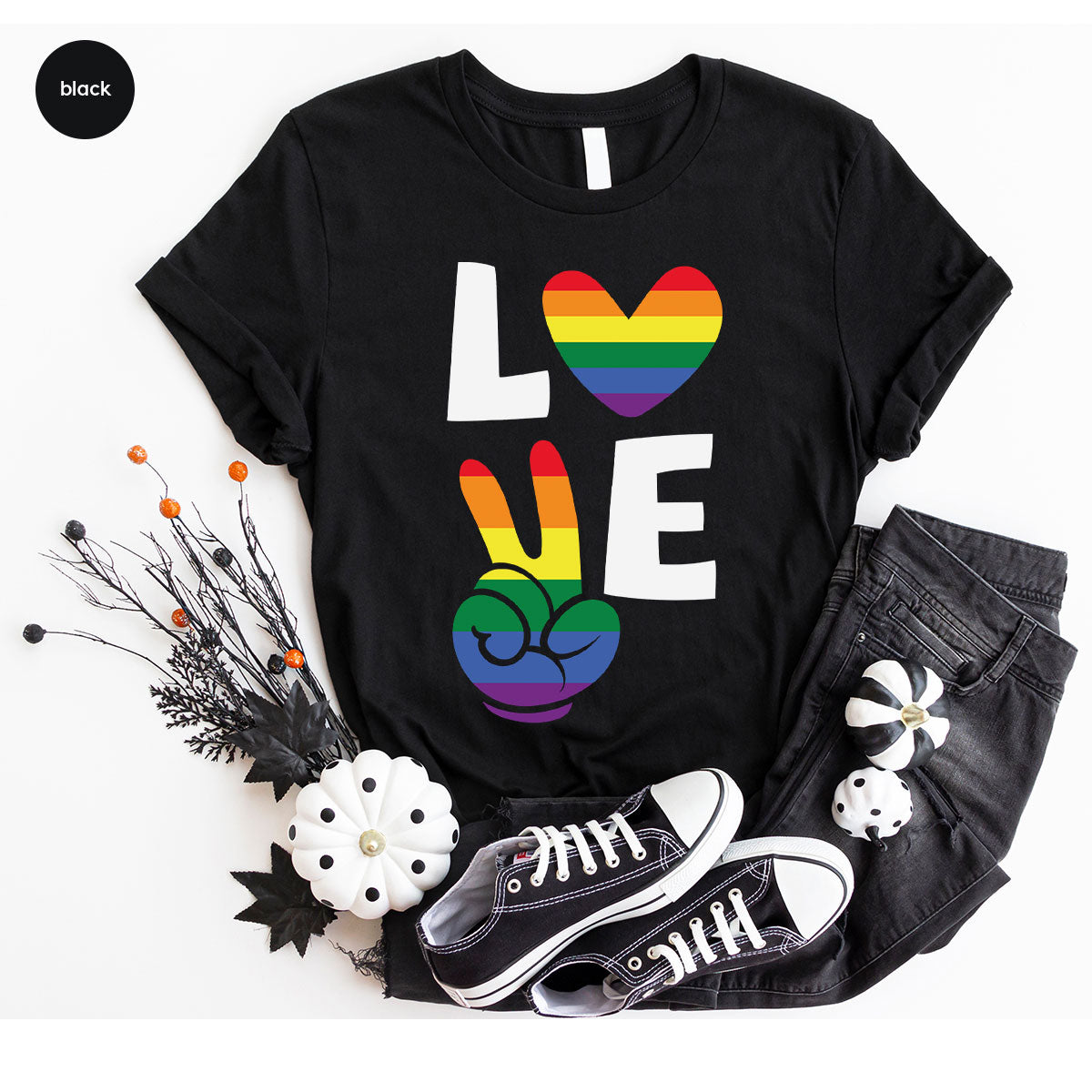 LGBT Love Shirt, Rainbow Glory T-Shirt, Pride Tee