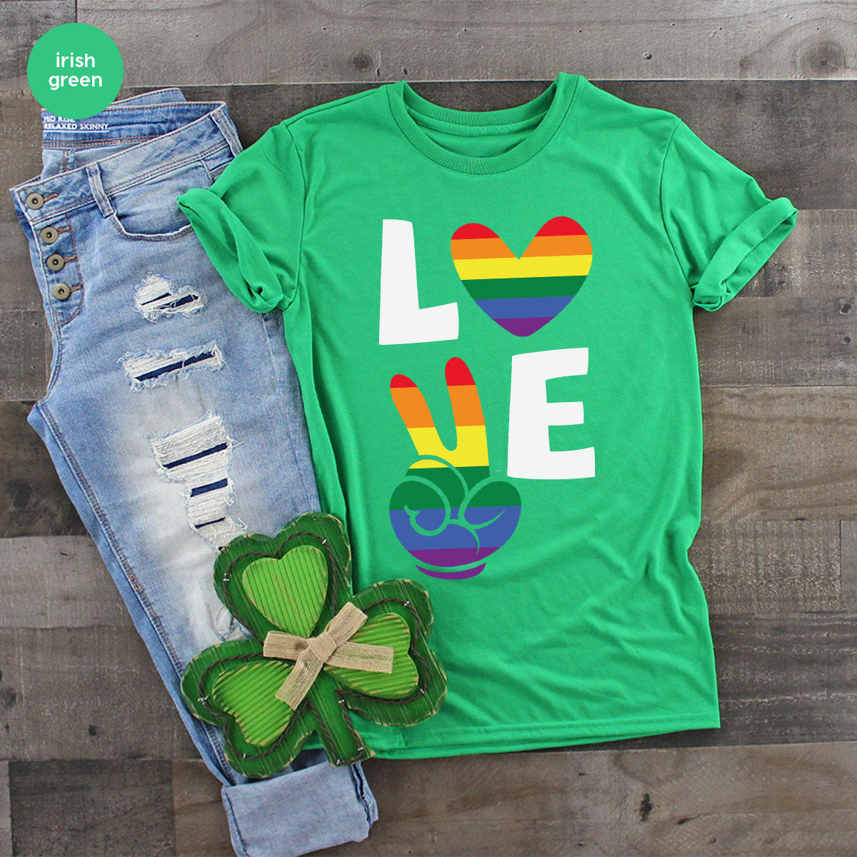 LGBT Love Shirt, Rainbow Glory T-Shirt, Pride Tee