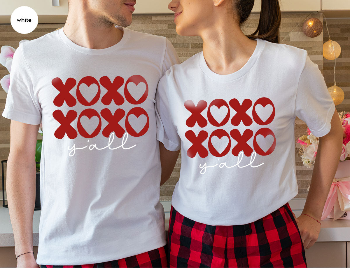 XOXO Shirt, Love Shirt, Valentine's Day T-Shirt, Couple Match Shirt