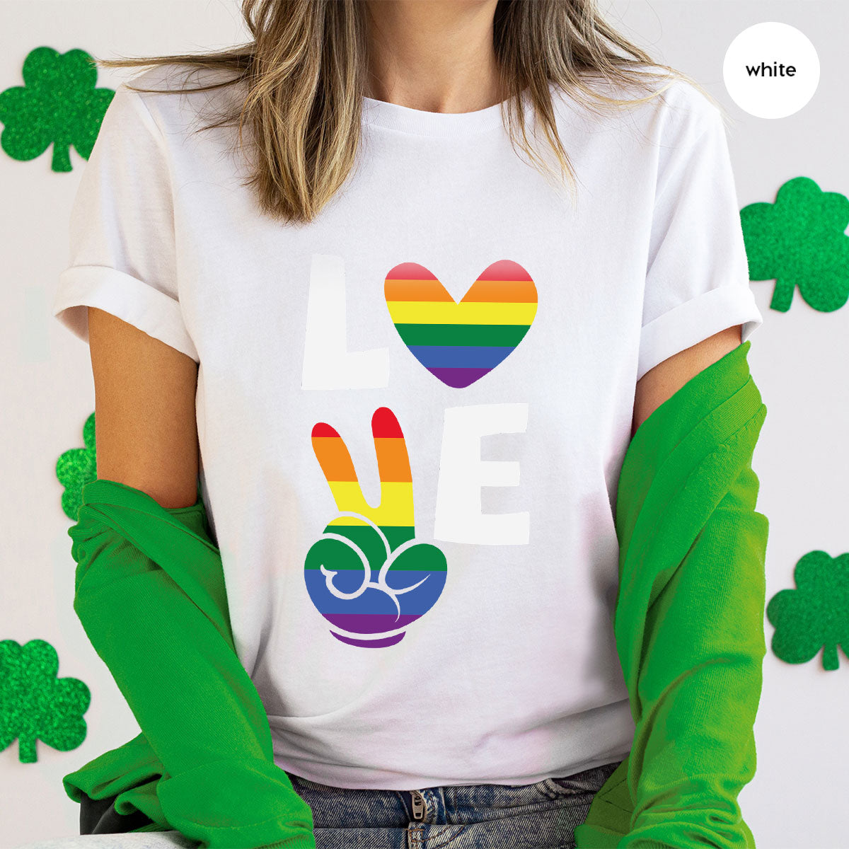 LGBT Love Shirt, Rainbow Glory T-Shirt, Pride Tee