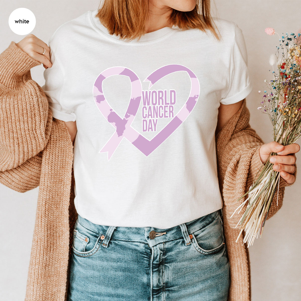World Cancer Day Gift, Cancer Day T-Shirt, Cancer Day Support Shirt