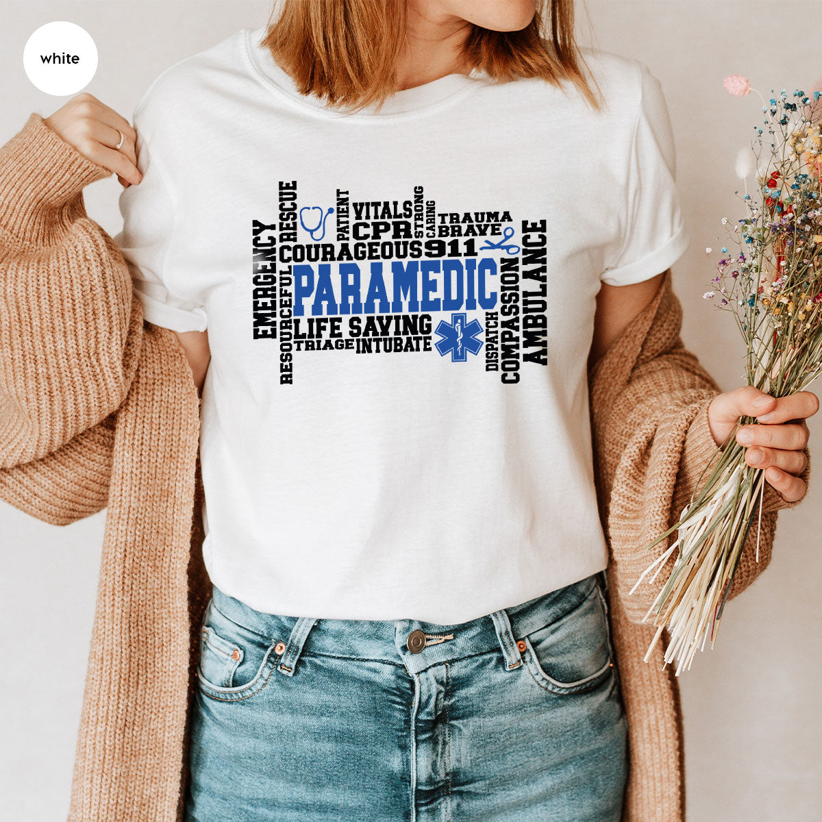 Paramedic T-Shirt, Ambulance Shirt, Life Saver T-Shirt, Gift For Live Saver, Health Worker Shirt