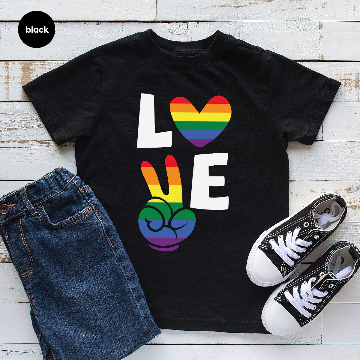 LGBT Love Shirt, Rainbow Glory T-Shirt, Pride Tee