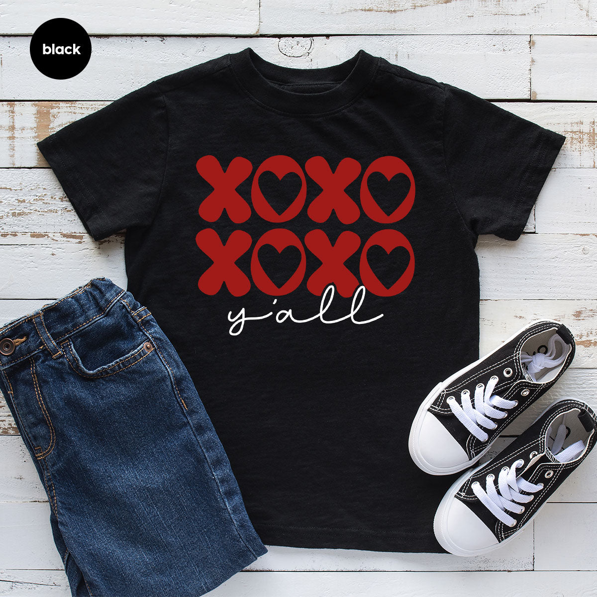 XOXO Shirt, Love Shirt, Valentine's Day T-Shirt, Couple Match Shirt