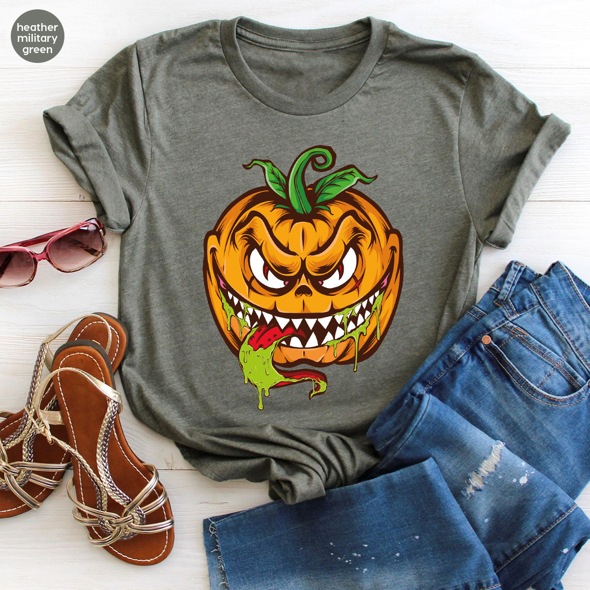 Pumpkin T-Shirt, Pumpkin T-Shirt Design For Men and Women, Halloween Gift