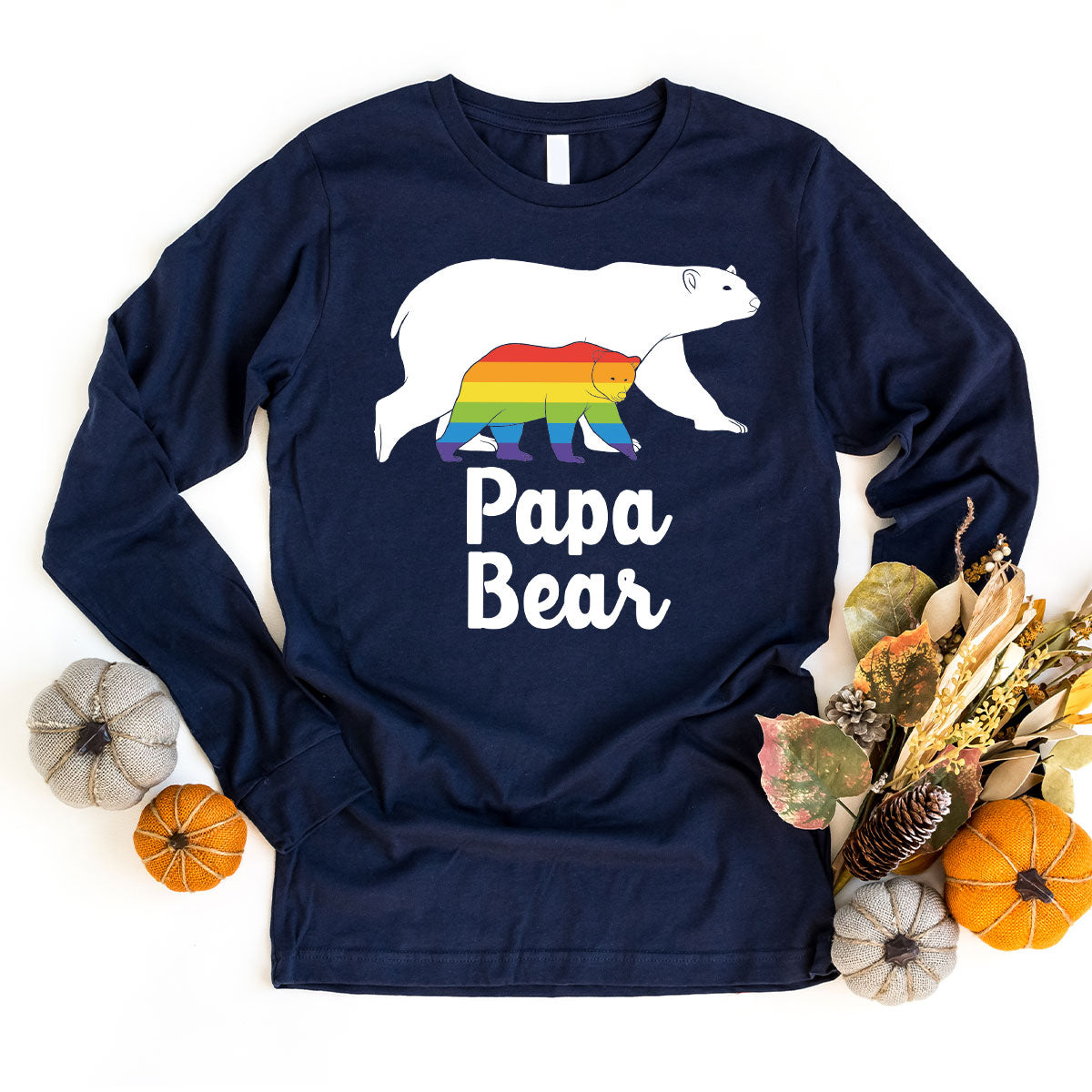 Papa Bear Shirt, Papa Bear T-Shirt, LGBT Shirt, Rainbow Bear Tee