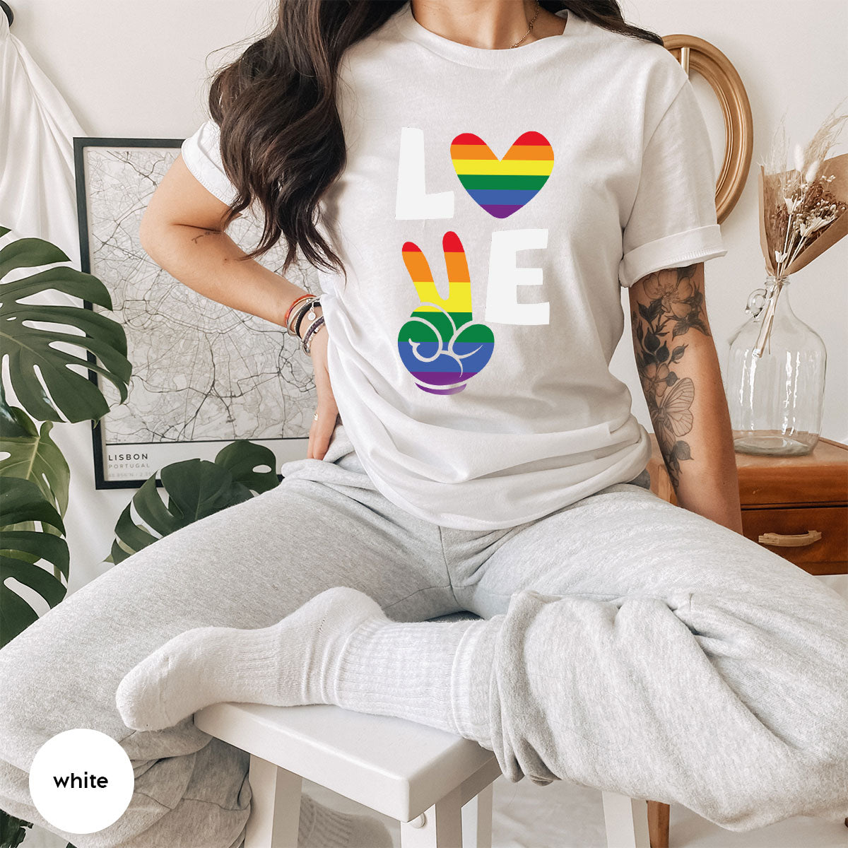 LGBT Love Shirt, Rainbow Glory T-Shirt, Pride Tee