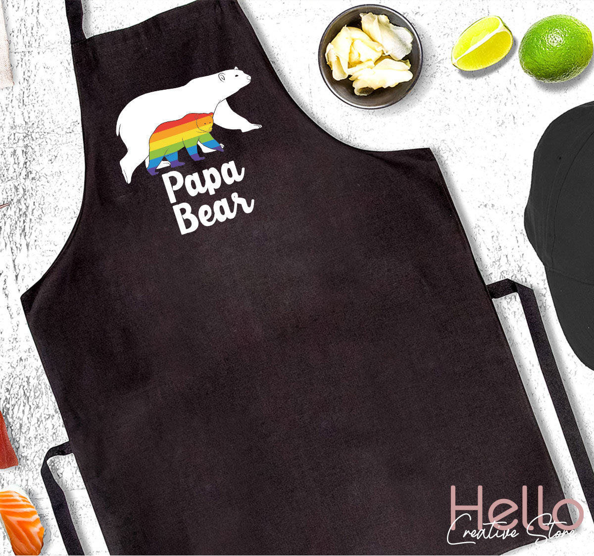 Papa Bear Shirt, Papa Bear T-Shirt, LGBT Shirt, Rainbow Bear Tee