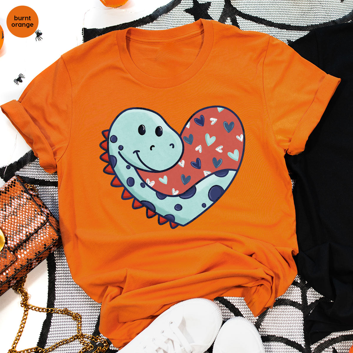 Valentine's Day Dino Shirt, Heart Of Dinosaur Shirt, Feb 14 Tee