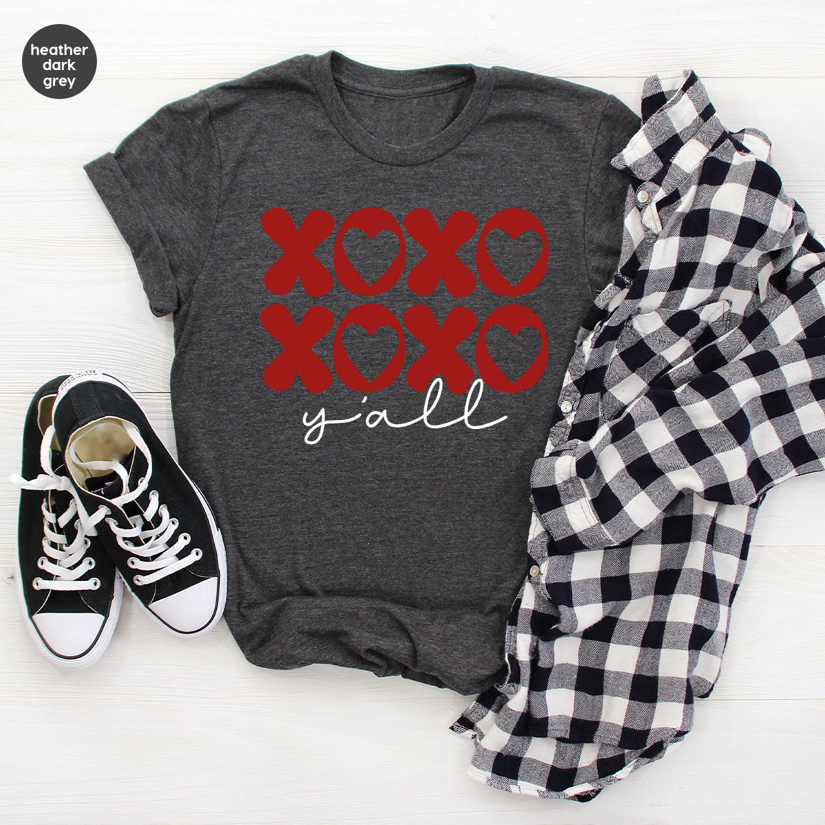 XOXO Shirt, Love Shirt, Valentine's Day T-Shirt, Couple Match Shirt
