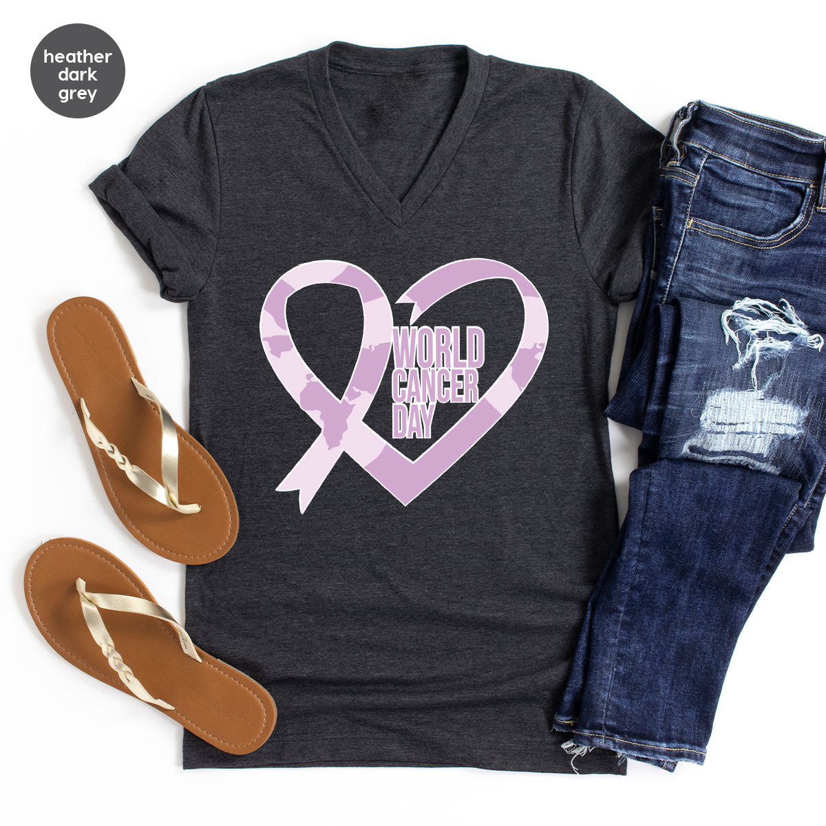 World Cancer Day Gift, Cancer Day T-Shirt, Cancer Day Support Shirt