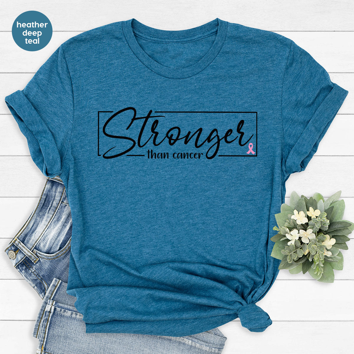 Stronger Than Cancer T-Shirt, Cancer Support Shirt, Cancer Warrior Tee
