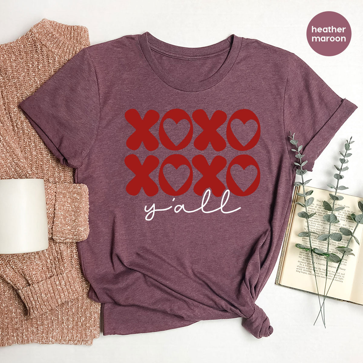 XOXO Shirt, Love Shirt, Valentine's Day T-Shirt, Couple Match Shirt