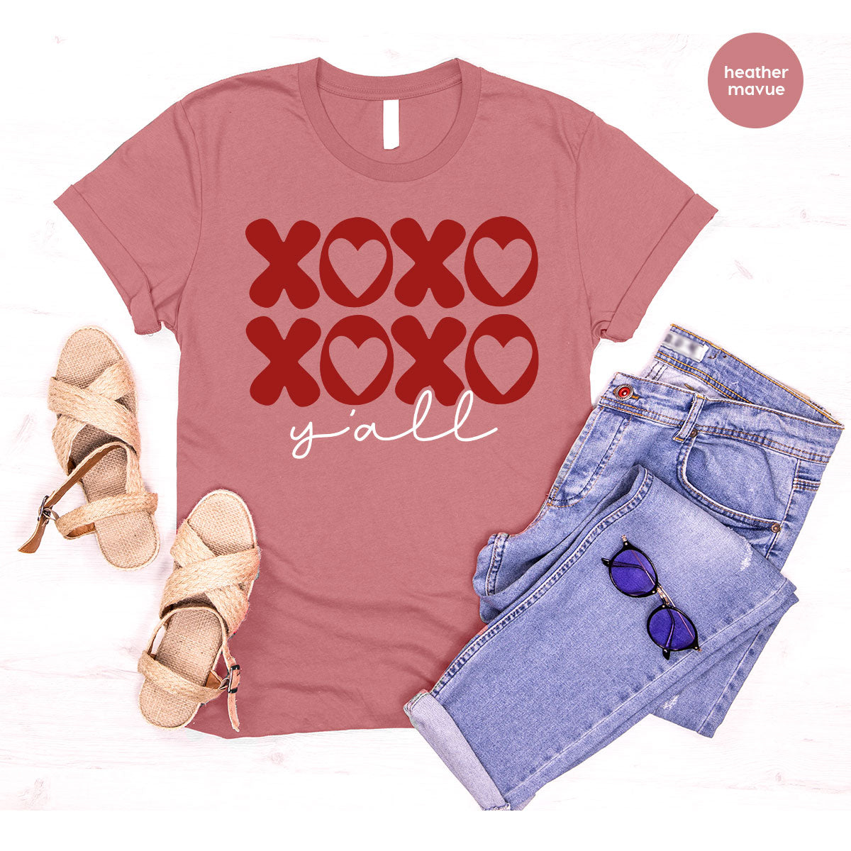 XOXO Shirt, Love Shirt, Valentine's Day T-Shirt, Couple Match Shirt