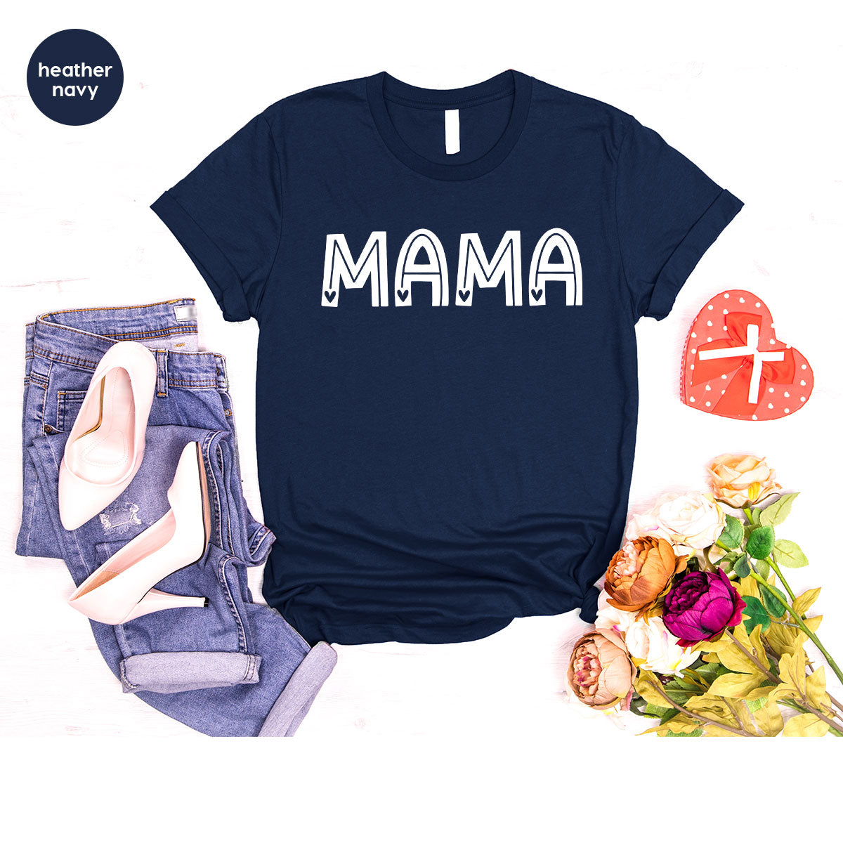 Mama Shirt, Valentine's Day Gift For Mamas, 2023 Valentine's Day Shirt