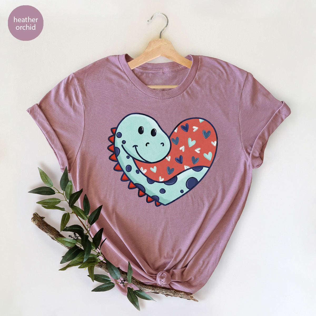 Valentine's Day Dino Shirt, Heart Of Dinosaur Shirt, Feb 14 Tee