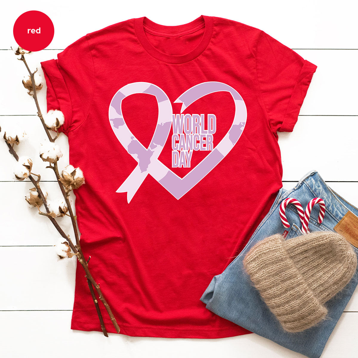 World Cancer Day Gift, Cancer Day T-Shirt, Cancer Day Support Shirt