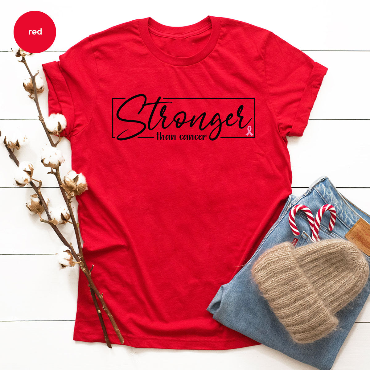Stronger Than Cancer T-Shirt, Cancer Support Shirt, Cancer Warrior Tee