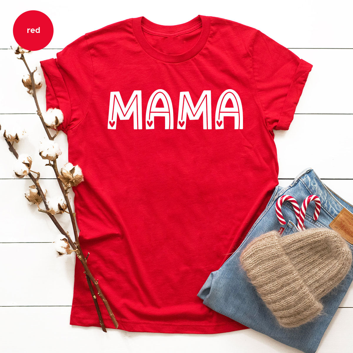 Mama Shirt, Valentine's Day Gift For Mamas, 2023 Valentine's Day Shirt