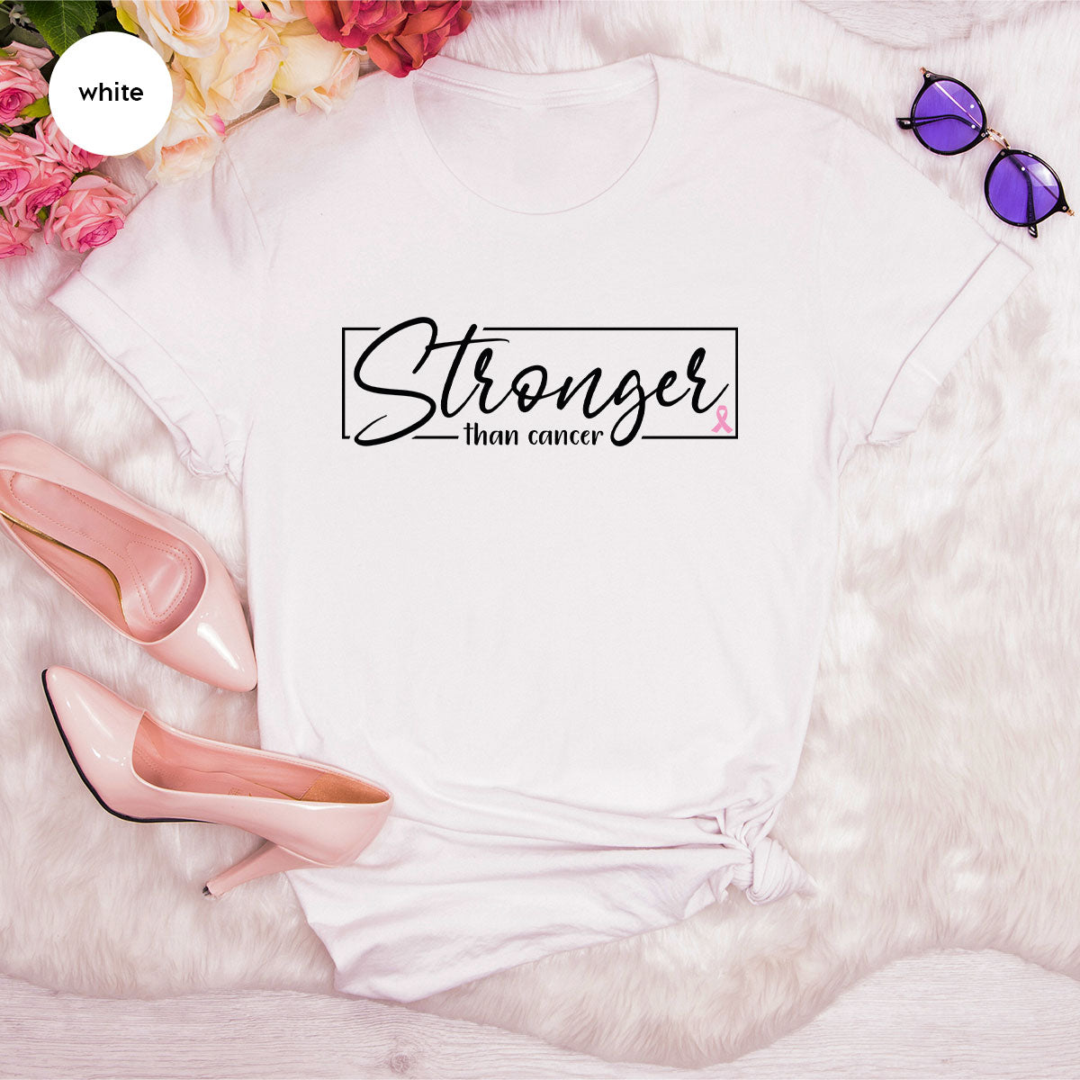 Stronger Than Cancer T-Shirt, Cancer Support Shirt, Cancer Warrior Tee