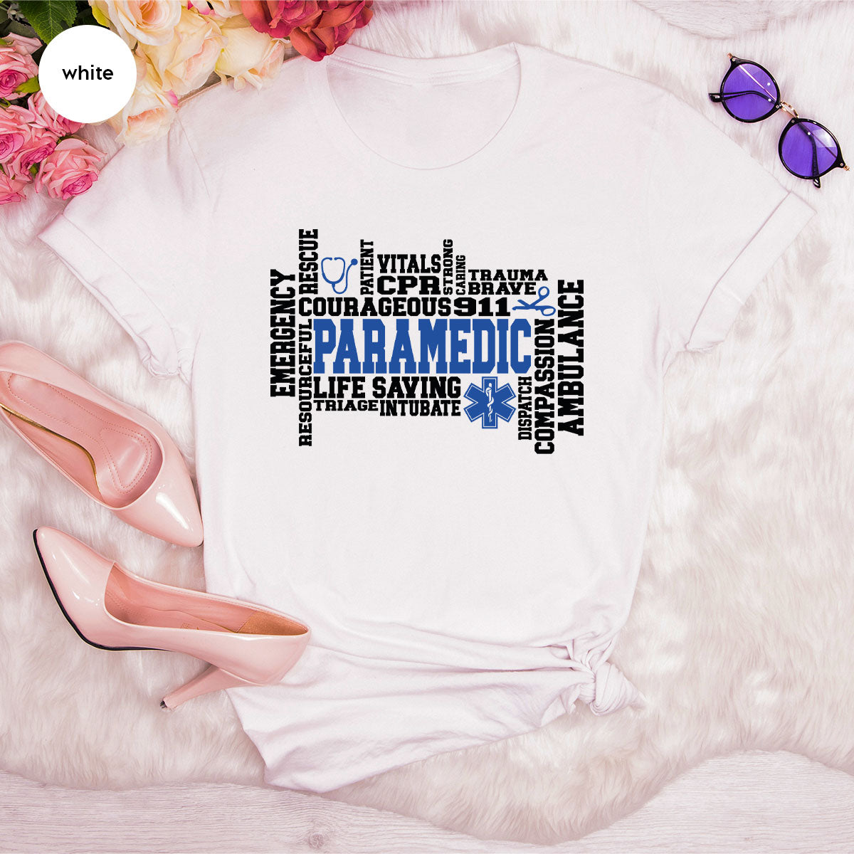 Paramedic T-Shirt, Ambulance Shirt, Life Saver T-Shirt, Gift For Live Saver, Health Worker Shirt