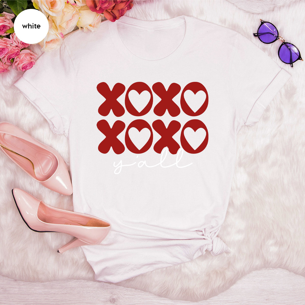 XOXO Shirt, Love Shirt, Valentine's Day T-Shirt, Couple Match Shirt
