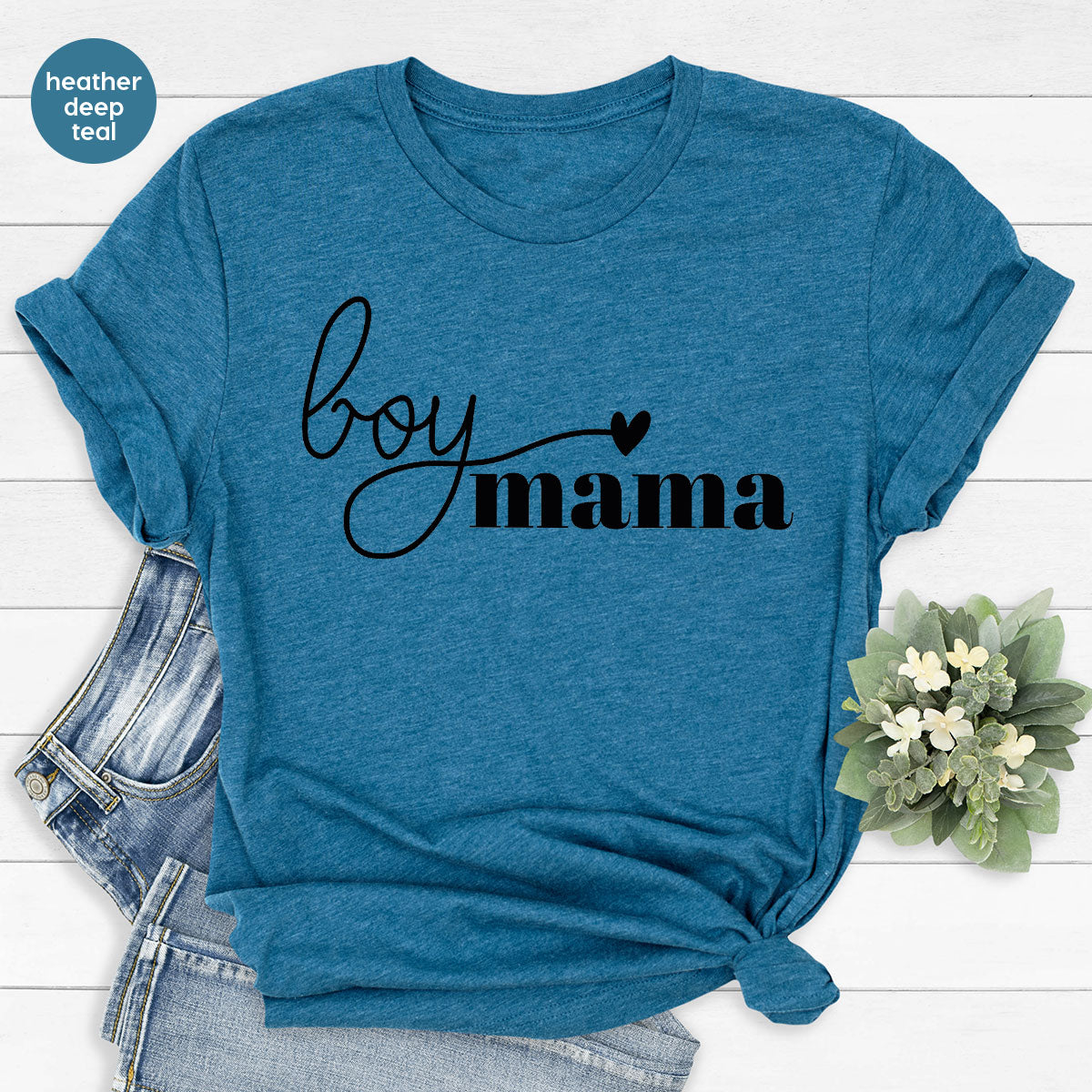 Mom and Boy Shirt. Mama Love Shirt. Gift For Mother Tee