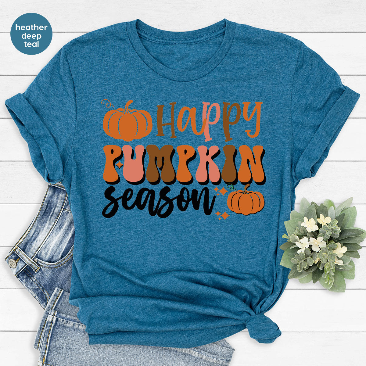 Happy Pumpkin Shirt, 2022 Pumpkin Season Shirt, Design Pumpkin T-Shirt