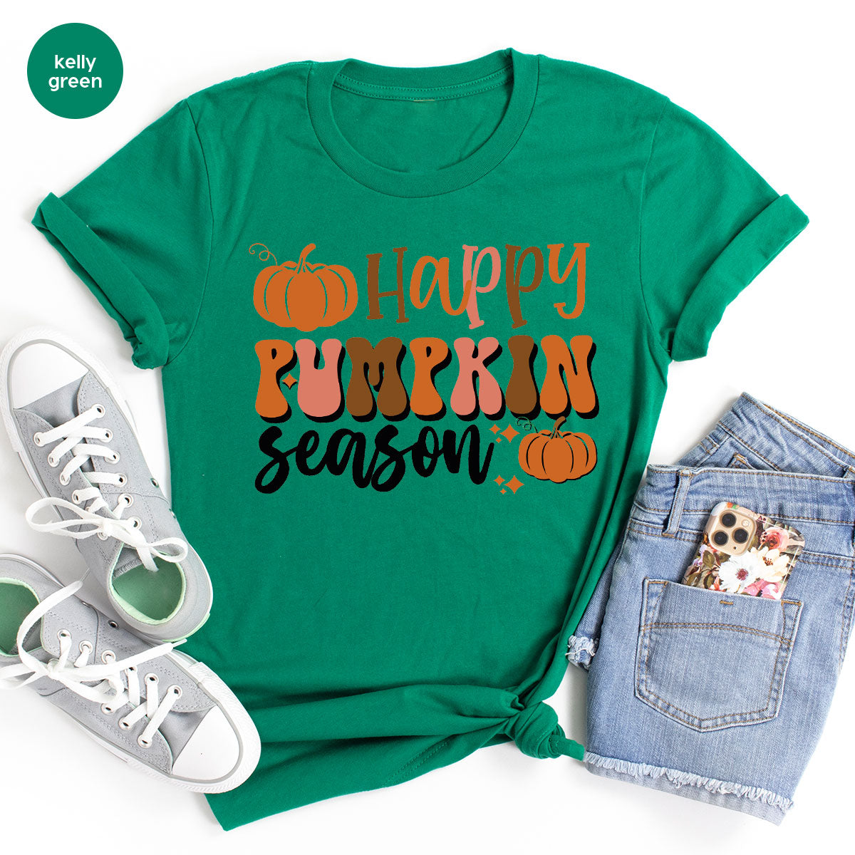 Happy Pumpkin Shirt, 2022 Pumpkin Season Shirt, Design Pumpkin T-Shirt