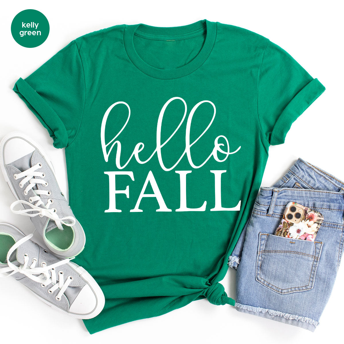 Hello Fall Shirt, Fall 2022 T-Shirt, Fall Tee, Men's Fall Shirt, Women's Fall Shirt